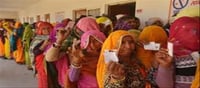 Women were ahead in voting on three seats of Mewar Vagad!!!
